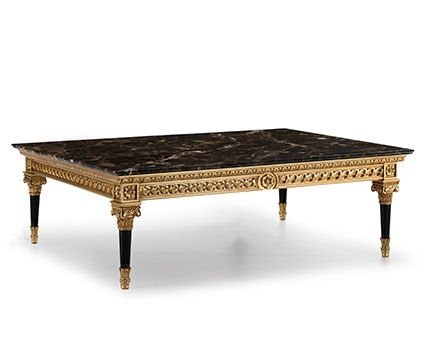 Bàn trà cổ điển Black Marble  (Mariner)