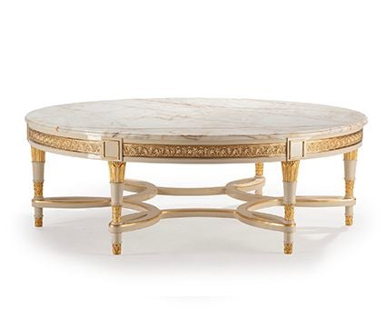 Bàn trà cổ điển Gold Leaf Accents (Mariner)