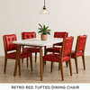 Ghế ăn cổ điển  RETRO RED TUFTED DINING CHAIR(4005-023 )