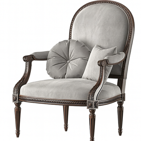 Ghế Hoàng Gia Louis Tựa Oval