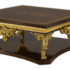 Bàn trà cổ điển Baroque Gold Leaf (Mariner)