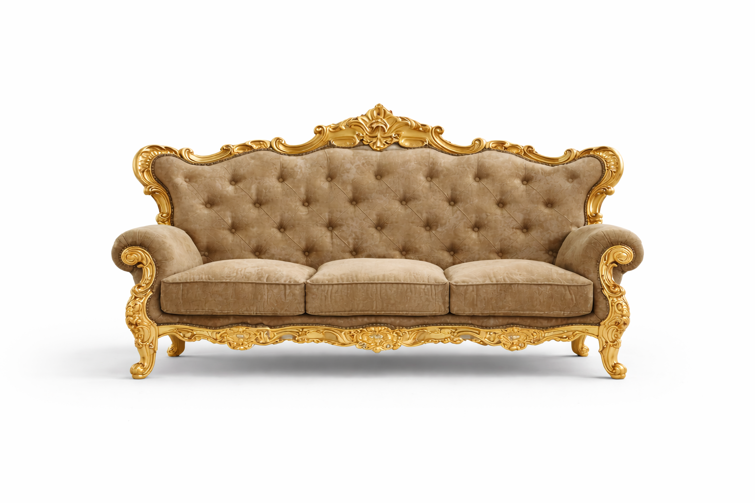 Sofa Tân Cổ Điển Hoàng Gia Dát Vàng