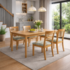 GHẾ ăn GỖ BEECH BỌC NỆM  MÀU TỰ NHIÊN