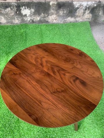 BÀN TRÀ TRÒN GỖ ÓC CHÓ