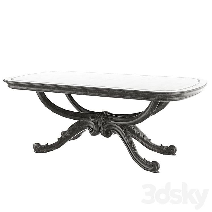 Bàn ăn cổ điển cao cấp phong cách Rococo