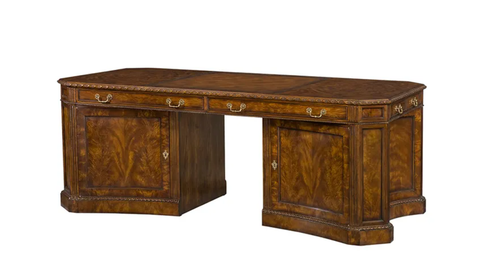 Bàn làm việc giám đốc phong cách George III - hộc tủ tháo rời (7105-166)