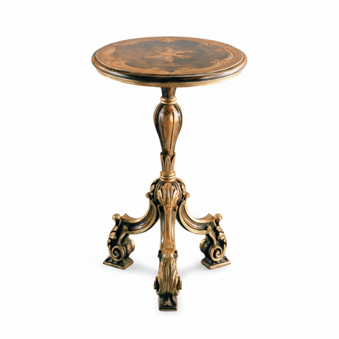 Bàn phụ 3 chân chạm khắc Louis XIV