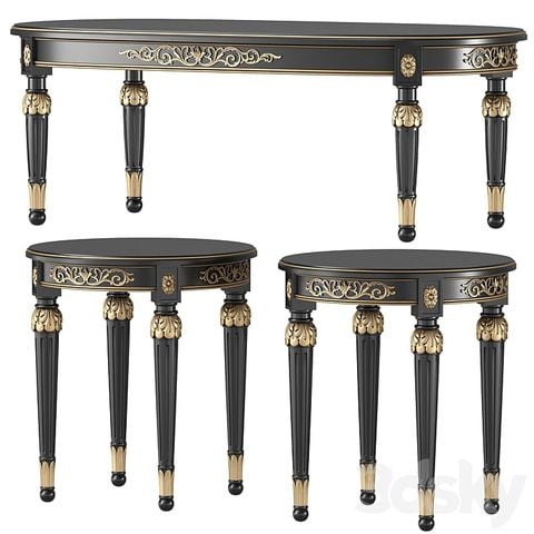 Bàn trà cổ điển Châu Âu Versace