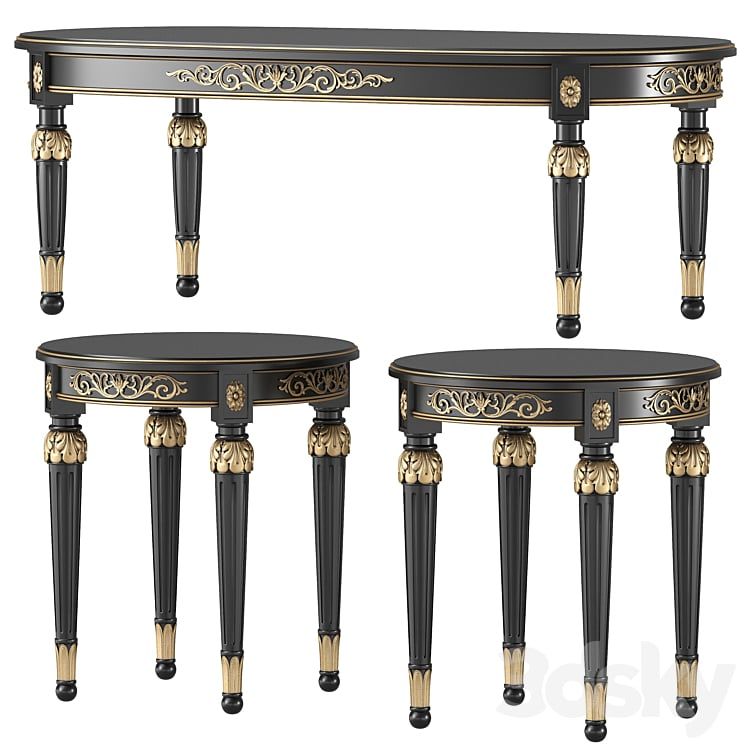 Bàn trà cổ điển Châu Âu Versace