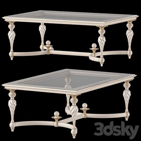 Bàn trà cổ điển chữ nhật Roberto Giovannini