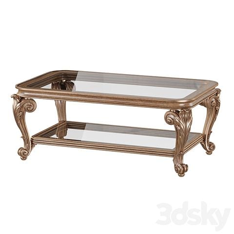 Bàn trà cổ điển Louis Luxury