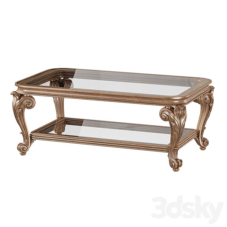 Bàn trà cổ điển Louis Luxury