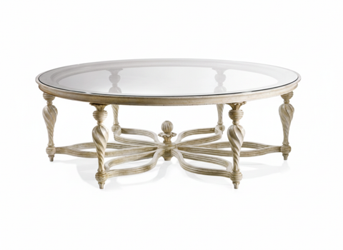 Bàn trà cổ điển mặt kính Roberto Giovannini