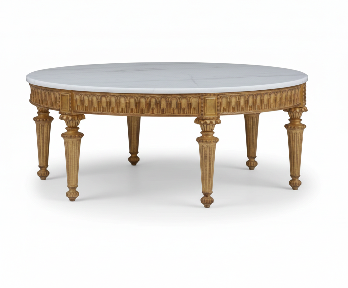 Bàn trà tân cổ điển Châu Âu Piemontese