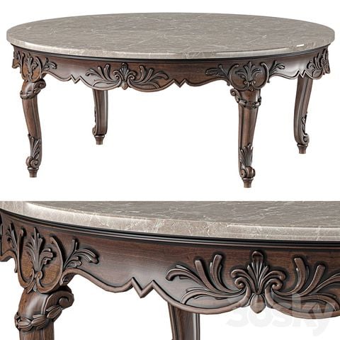 Bàn trà tròn cổ điển Roberto Giovannini