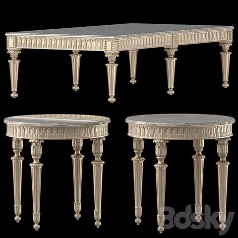 Bộ bàn trà tân cổ điển Ý Piemontese