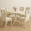 Ghế ăn cổ điển Romantic Heart-Shaped Back Chair(