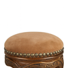 Ghế đôn nâu Classic Round Upholstered Stool 4400-207