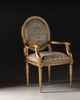 Ghế Ăn Cổ Điển Có Tay Corinth Phong Cách Louis XVI (Mariner)