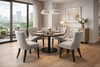 GHẾ ĂN GỖ SỒI NGA BỌC NỆM TUFTED