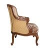Ghế sofa đơn tân cổ điển Pháp tựa lưng đan mây