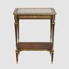 Bàn tab Vintage Wooden Console Table with Glass Top 5000-560
