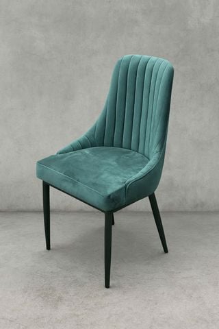 GHẾ GỖ BỌC NHUNG TEAL LUX