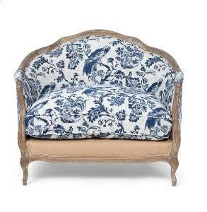 Ghế Armchair Louis XV – Họa tiết Blue Bird of Eden