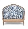 Ghế Armchair Louis XV – Họa tiết Blue Bird of Eden