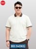 Áo Polo Trắng Cổ Nâu Big Size Nam