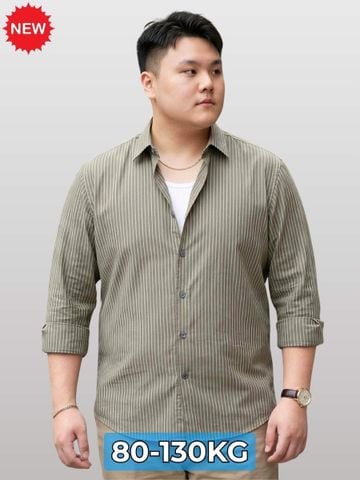 Áo Sơ Mi Kẻ Ghi Big Size Nam