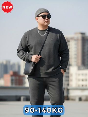 Set Bộ Nỉ Xám Big Size Nam