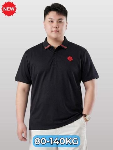 Áo Polo Đen D1 Big Size Nam