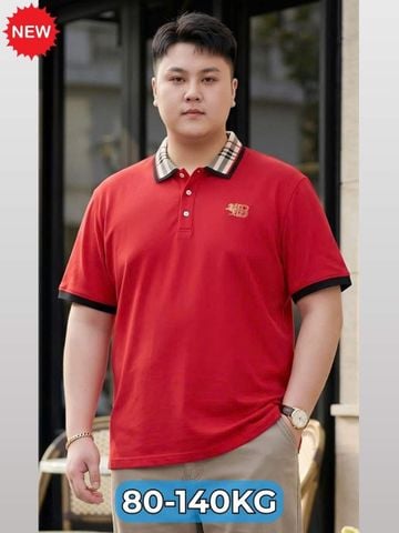 Áo Polo Đỏ Viền Big Size Nam