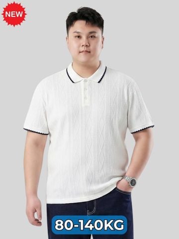 Áo Polo Trắng Viền Big Size Nam