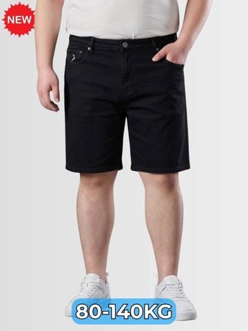 Quần Short Jean Đen Trơn Big Size Nam