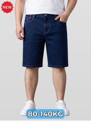 Quần Short Jean Xanh Qua Gối Big Size Nam