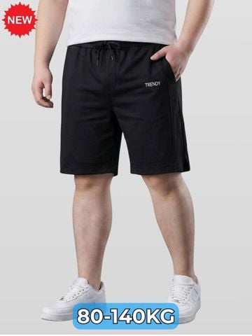 Quần Short Thun Đen Big Size Nam