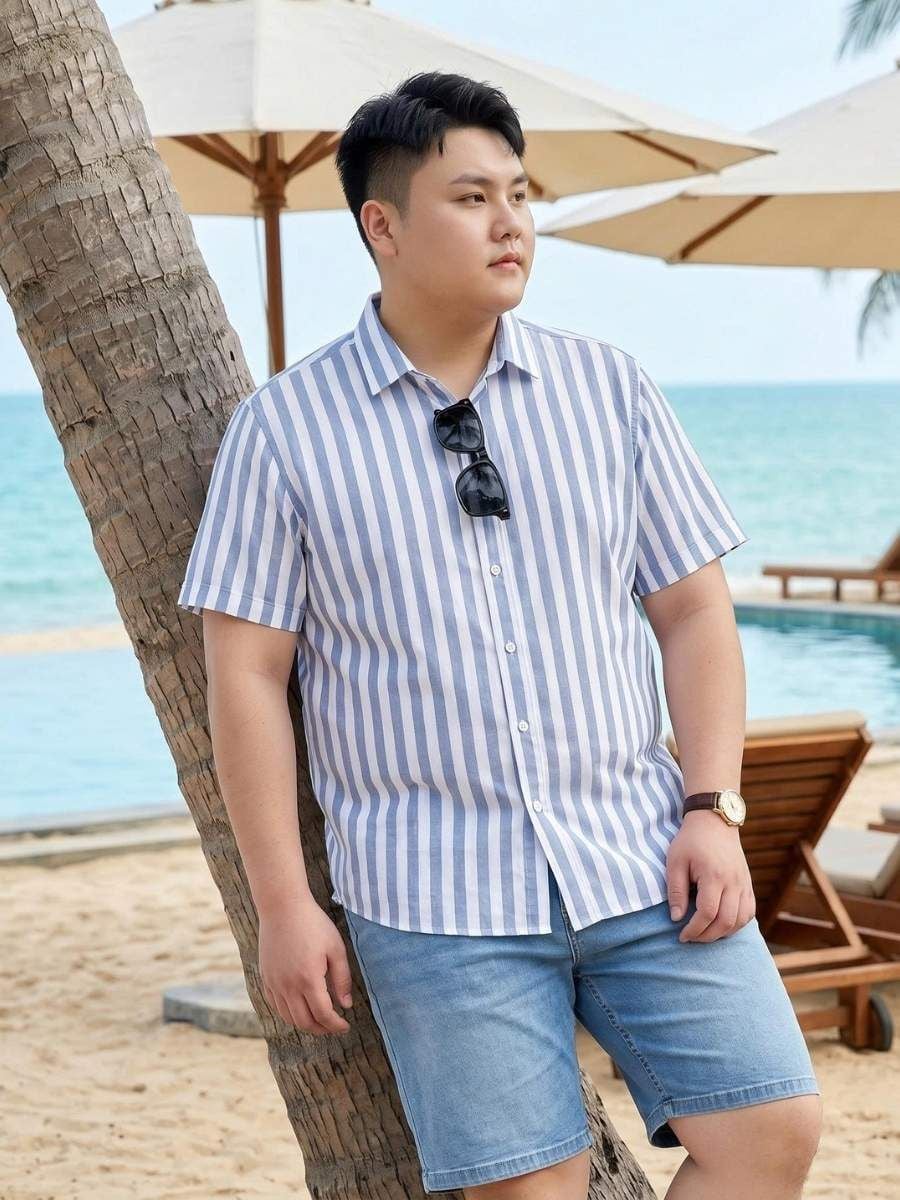 Áo Sơ Mi Sọc Big Size Nam