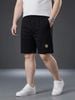 Quần Short Thun Đen Thêu Big Size Nam
