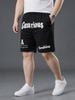 Quần Short Thun Đen In Chữ Big Size Nam