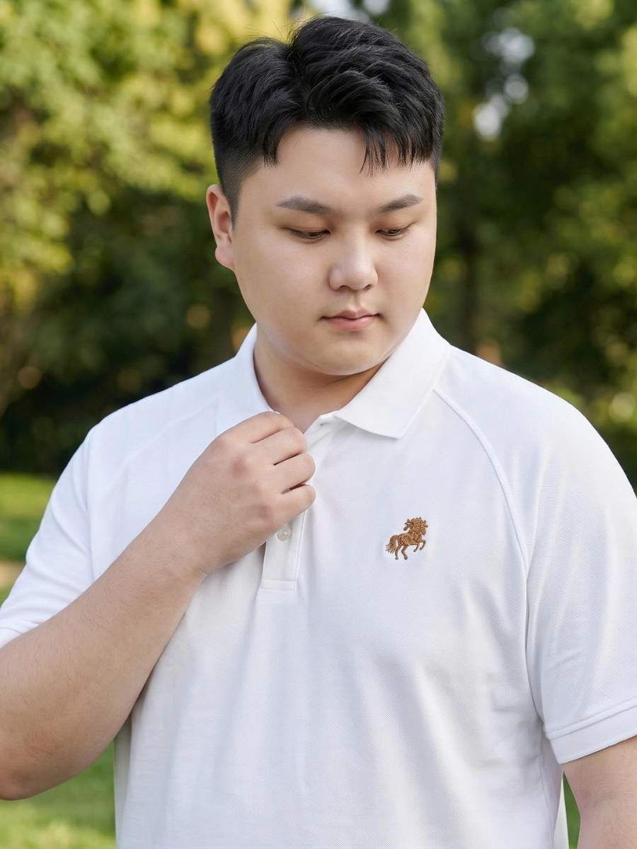 Áo Polo Trắng Trơn Big Size Nam