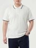 Áo Polo Trắng Viền Big Size Nam