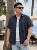 Áo Sơ Mi Họa Tiết Lá Big Size Nam