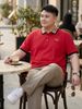 Áo Polo Đỏ Viền Big Size Nam