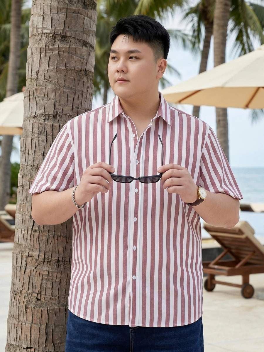 Áo Sơ Mi Sọc Big Size Nam