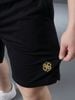 Quần Short Thun Đen Thêu Big Size Nam