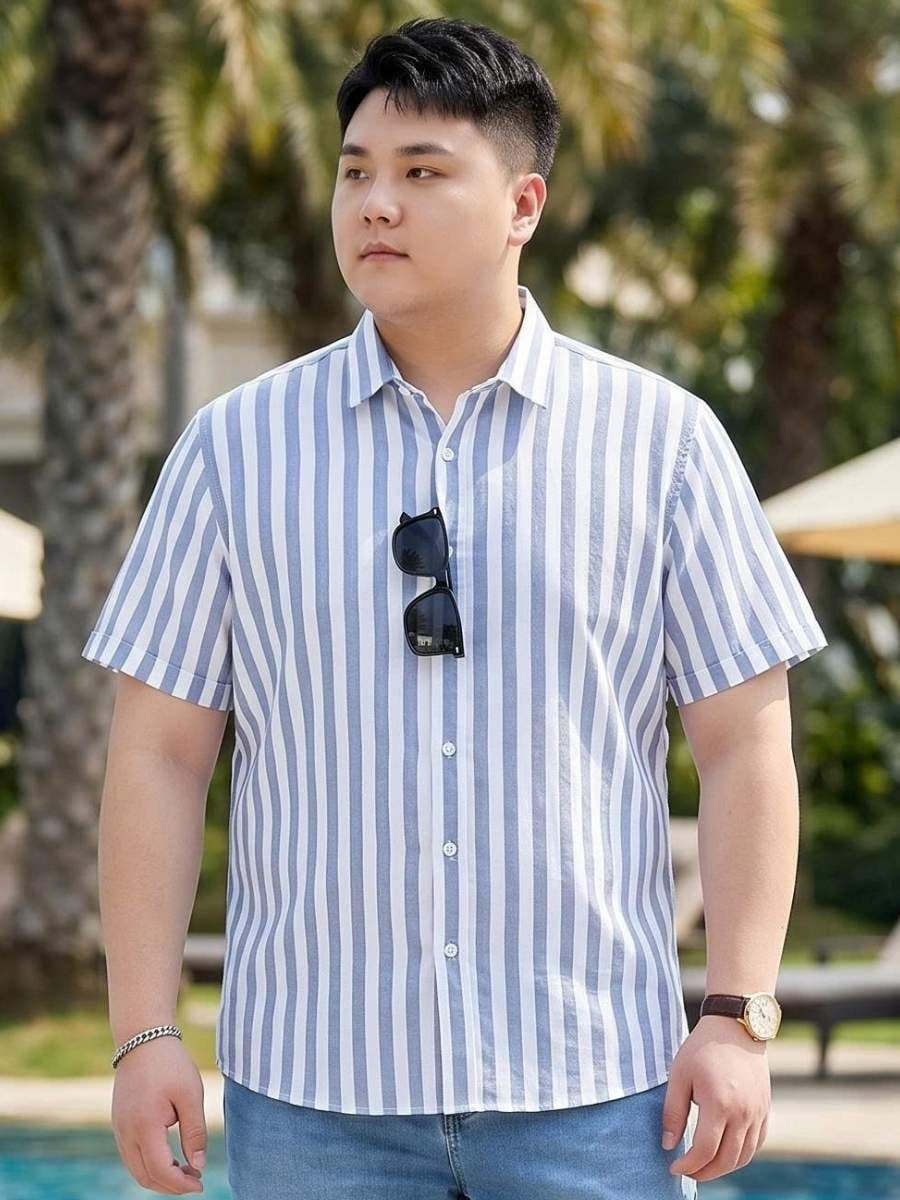 Áo Sơ Mi Sọc Big Size Nam