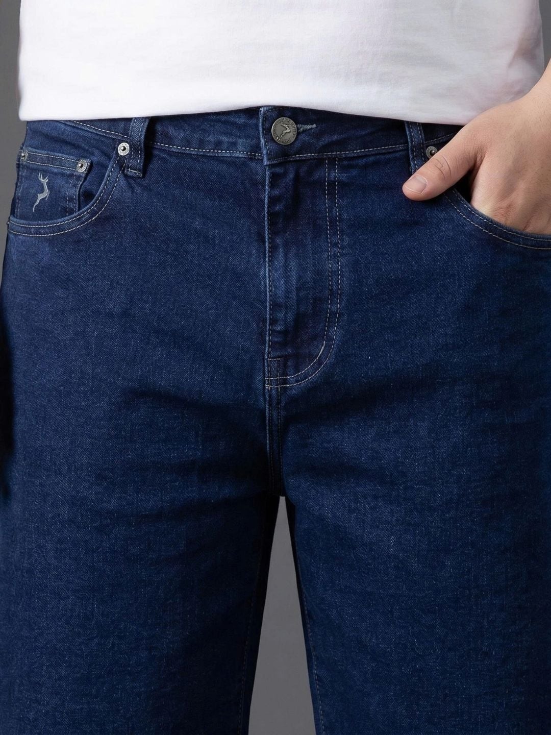 Quần Short Jean Xanh Qua Gối Big Size Nam
