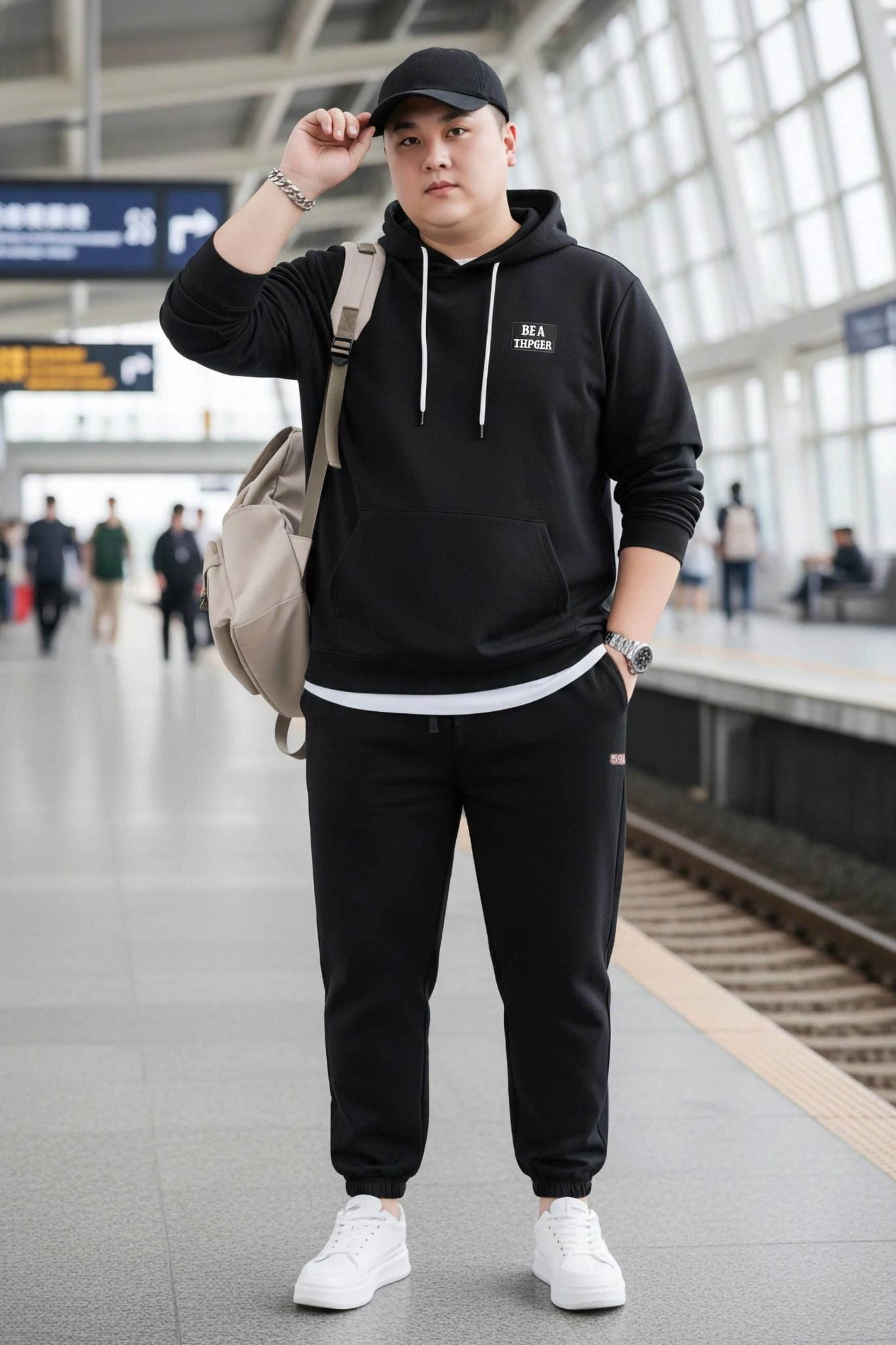 Áo Nỉ Hoodie Trơn Hình Big Size Nam